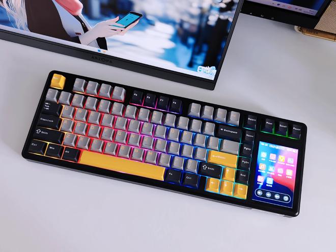 蛛L99带您解锁机械键盘新形态不朽情缘游戏平台触控大屏加持狼(图3)