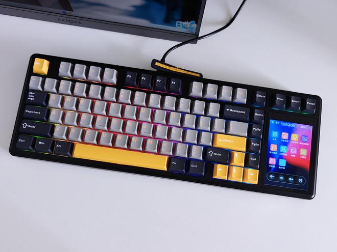 蛛L99带您解锁机械键盘新形态不朽情缘游戏平台触控大屏加持狼(图4)